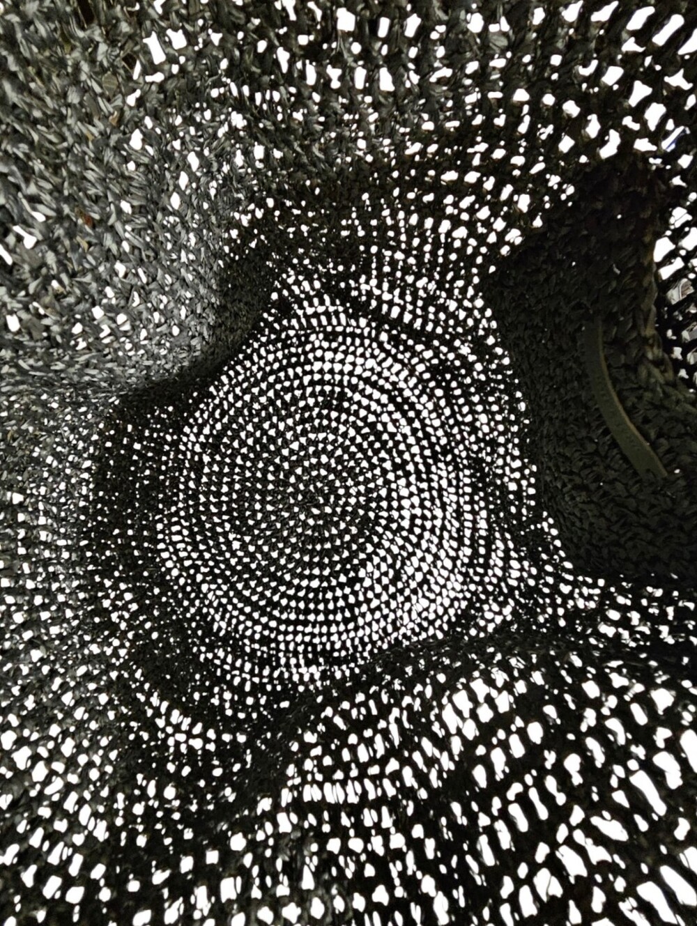 Jenni Kayne Woven Raffia Tote Bag In Black - Picture 8 of 8